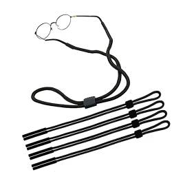 RY-EARL Verstellbare Brillenschnüre, [4er Pack] Sport-Sonnenbrillen-Schnüre, Sicherheitsbrillen-Halter für Männer, Frauen von RY-EARL
