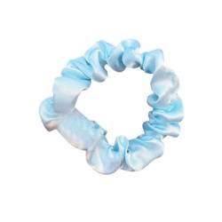 1PC Satin Seide Farbe Frauen Seide Scrunchie Elastische Handgemachte Haar Stirnband Zubehör K0H2 Haarband Multicolor Pferdeschwanz von RYGRZJ