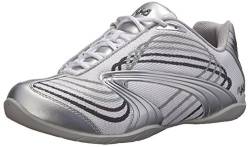 Ryka Women's Studio D Cross-Training Shoe, White/Chrome Silver/Iron Grey/Frost Grey, 8 M US von RYKÄ