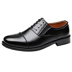 Braune Lederschuhe Herren, Business Hochzeit Moderne Business Schuhe Shoe Leder Glattleder Formal Leather Shoes Smokingschuh Bequeme Casual Formelle Klassischer Herrenschuhe Lederschuhe ! von RYTEJFES