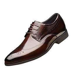 Herren Schuhe Herbst, Casual Lackleder Business Bequeme Schuhe Shoes Hochzeit Formal Klassischer Formelle Shoe Herrenschuhe Business Leather Leder Moderne Lederschuhe Hochzeitsschuhe ! von RYTEJFES