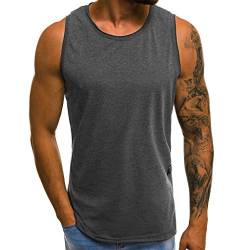 Herren Tanktop Sport Sommer Ärmellos Bluse Lässig T-Shirt Training Achselshirt Loose Weste Bequem Oberteile Muskelshirt Laufshirt von RYTEJFES