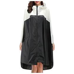 Jacke Damen Sommer Regenponcho Fahrrad Wasserdicht Atmungsaktiv Damen Mit Ärmel Xxl Mit Ärmel Regenmantel Übergangsjacke Softshelljacke Outdoorjacke Windjacke Windbreaker Regenponcho Regenjacke # von RYTEJFES