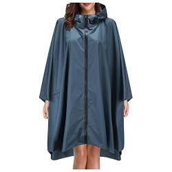 Jacken Damen Wasserdicht Atmungsaktiv Große Größen Schwarz Sommer Lang Rot 48 Gr.48 50 Frühjahr Regenmantel Übergangsjacke Wind Jacke Outdoorjacke Windjacke Regenponcho Regenjacke Windbreaker ! von RYTEJFES