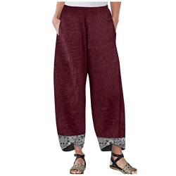 Jogginghose Damen Große Größen 54 52 58 50 48/50 Xxxl 56 6Xl Warm Pumphose Leinenhose Haremshose Stoffhose Sommerhose Freizeithose Pumphose Weiße Sommer Lang Leicht Elegant Stretch Luftig Schlupfhose von RYTEJFES