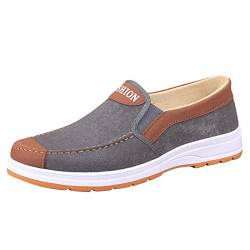 Leinenschuhe Herren, Segeltuch Mokassin Lässige Breite Hallenschuhe Schuhe Canvas rutschfeste Beiläufig Casual Halbschuhe Shoes Sommer Komfort Klassisch Segeltuch Sommerschuhe Barfussschuhe # von RYTEJFES