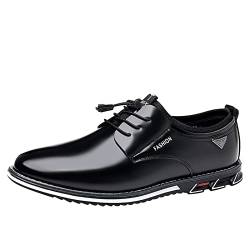 Man Shoes, Formal Leder Business Bequeme Shoe Herrenschuhe Formelle Casual Moderne Business Schuhe Klassischer Lackleder Hochzeit Leather Shoes Lederschuhe ! von RYTEJFES