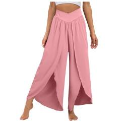 RYTEJFES Damen Jogginghose Sporthose Lang Freizeithose Sommerhose Marlenehose Laufhose Outdoorhose Leichte Hosen Stoffhose Fahrradhose Arbeitshose von RYTEJFES