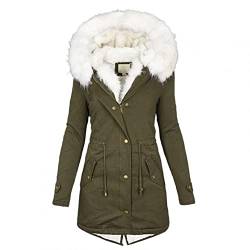 RYTEJFES Damen Winterjacke Lang Sale Kurz Warm Gefüttert Daunen XXL mit Fell Schwarz Winterparka Wintermantel Winter Parka Jacke Fleecejacke Daunenmantel Übergangsjacke Steppmantel Steppjacke von RYTEJFES