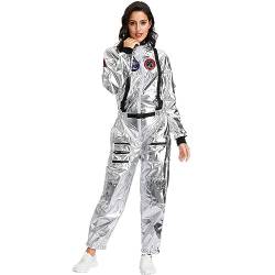 RYTEJFES Faschingskostüm Damen Astronaut Herren Kinder Kostüm Astronauten Overall Kostüm Astronaut Damen Karneval Kostüm Damen Warm Karneval Damen Astronauten Kostüm Herren Partner # von RYTEJFES