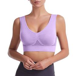 RYTEJFES Push Up BH Set Damen Sexy Sport BH Starker Halt Große Brüste Ohne Bügel BH Push Up 75B BH Ohne Bügel Push Up Damen-BHS Minimizer BH Damen Mit Bügel Set BH Ohne Bügel Baumwolle Gepolstert BHS von RYTEJFES