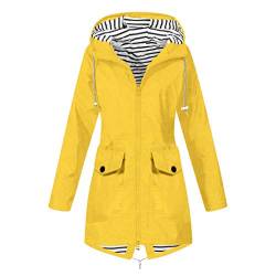 Regenjacke Damen Wasserdicht Atmungsaktiv Größe 52 Fahrrad 50 Xxl 3Xl Größe 54 Sommer Regenmantel Übergangsjacke Wind Jacke Softshelljacke Outdoorjacke Windbreaker Regenjacke Regenponcho Windjacke ! von RYTEJFES