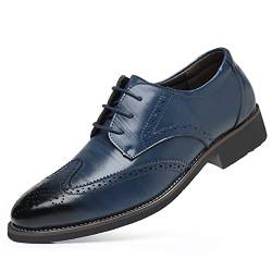 Scetschers Schuhe Herren, Formelle Leder Hochzeit Business Shoes Bequeme Formal Leather Business Schuhe Shoe Moderne Casual Klassischer Lackleder Herrenschuhe Lederschuhe ! von RYTEJFES