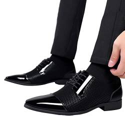 Schnürschuhe Herren, Moderne Hochzeit Business Bequeme Shoe Schuhe Business Leather Praktisch Casual Lederschuhe Shoes Leder Formal Klassischer Formelle Herrenschuhe Smokingschuh ! von RYTEJFES