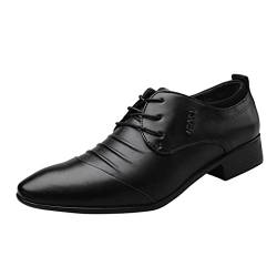 Waterproof Shoes for Men, Moderne Business Hochzeit Casual Shoes Herrenschuhe Leather Formelle Bequeme Klassischer Lackschuhe Lederschuhe Business Lackleder Leder Formal Shoe Schuhe ! von RYTEJFES