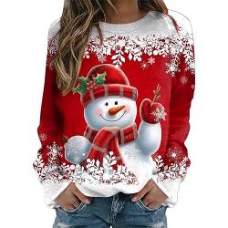 Weihnachten Weihnachts Hoodie Christmas Sweater Pullover Teenager Mädchen Weihnachtspullover Damen Glitzer Weihnachtspullover Lustig Ugly Christmas Sweater Weihnachtspulli Damen Lustig von RYTEJFES