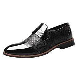 Wildleder Schuhe Herren, Business Hochzeit Formal Business Schuhe Lederschuhe Leder Klassischer Moderne Lackleder Brogues Herrenschuhe Leather Formelle Casual Bequeme Shoes Shoe ! von RYTEJFES