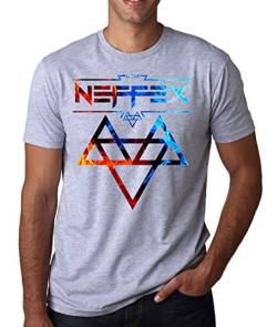 Neffex Colorful Logo Herren T-Shirt Weiß Grau Schwarz Large von RaMedia