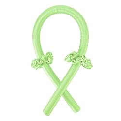 Lockenwickler Heatless Curling Rod Stirnband Band Seide Hairwear Lockenwickler Lazy Curling Keine Wärme Schlafen Weichen Curler for Mädchen Frau Styling Werkzeug Papilotten (Color : Fluorescent green von RaamKa