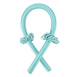 Lockenwickler Heatless Curling Rod Stirnband Band Seide Hairwear Lockenwickler Lazy Curling Keine Wärme Schlafen Weichen Curler for Mädchen Frau Styling Werkzeug Papilotten (Color : Mint Green) von RaamKa