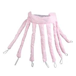 Lockenwickler Hitzeloser Lockenwickler, keine Hitze, hitzefreie Locken, Stab, Stirnband, Schlafkopfbänder, keine Hitze, Damen-DIY-Lazy-Haar-Styling-Werkzeuge Papilotten (Color : Pink) von RaamKa