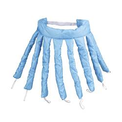 Lockenwickler Hitzeloser Lockenwickler, keine Hitze, hitzefreie Locken, Stab, Stirnband, Schlafkopfbänder, keine Hitze, Damen-DIY-Lazy-Haar-Styling-Werkzeuge Papilotten (Color : Sky blue) von RaamKa