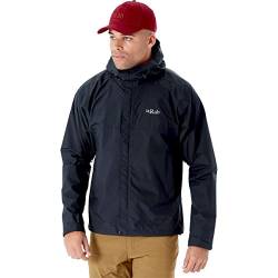 Rab Downpour Eco Jacke Herren schwarz von Rab