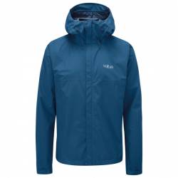Rab - Downpour Eco Jacket - Regenjacke Gr M blau von Rab