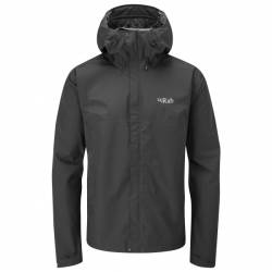 Rab - Downpour Eco Jacket - Regenjacke Gr S grau von Rab