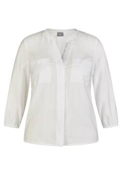 Rabe Damen Bluse ohne Kragen, Uni Neutral - 40 von Rabe