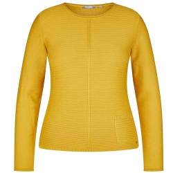 Rabe Damen Pullover in RIPP-Optik Mimosa gelb - 40 von Rabe