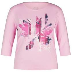 Rabe Damen Shirt 3/4 Arm Frontprint Orchidee rosa - 44 von Rabe