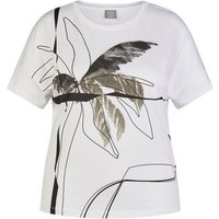 Rabe T-Shirt - Kurzarmshirt - T-Shirt mit überschnittener Schulter - Herbal Garden von Rabe