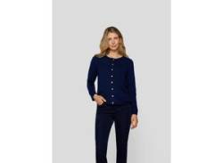 Strickjacke RABE "RABE Strickjacke" Gr. 42, blau (dunkelblau) Damen Strickjacken von Rabe