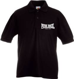 Punkrock Since 1976 Kinder Polo-Shirt Black von Racker-n-Roll