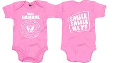 Racker-n-Roll Baby Ramone Pink Bio-Baumwolle Baby-Body Fuchsia, Größe 62 von Racker-n-Roll