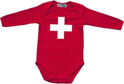 Racker-n-Roll Swiss Baby Schweiz Langarm Body Bio-Baumwolle von Racker-n-Roll