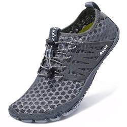 Racqua Swim Shoes Quick Dry Barefoot Water Aqua Sport Beach Surf Pool Hiking Diving Walking for Men Women Grey 11 von Racqua