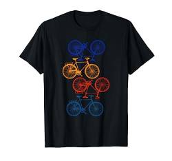 Bike Radsport Geschenk Buntes Fahrrad T-Shirt von Rad Fahrradfahrer Shirts