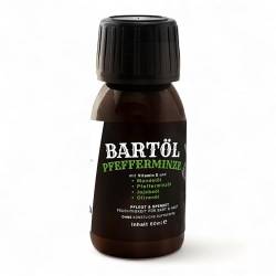 Bartöl 60 ml Bartpflege mit Jojobaöl, Mandelöl und Olivenöl (Pfefferminze) von Radami