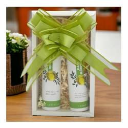 Körperpflege Geschenkpackung Geschenkbox Geschenk Set Box Pflegeset mit nativem Olivenöl Körpercreme/Duschgel von Radami