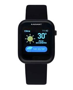 Radiant - Manhattan Collection - Smartwatch, Smartwatch mit Pulsmesser, Blutdruckmessgerät, Schlafmonitor und Digital-Aktivitätsarmbandfunktion. Für Männer und Frauen. Kompatibel mit Android iOS. von Radiant