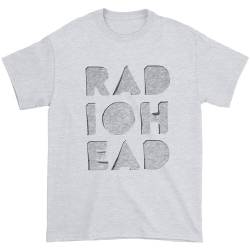 Radiohead Unisex Offizielles Notizblock (Ausgeschnitten) Grau Bio T-Shirt, L von Radiohead