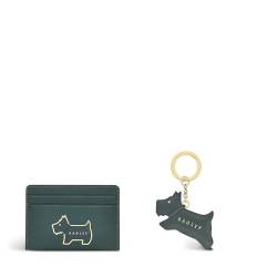 RADLEY London Fortune Street Leder-Schlüsselanhänger, klein, in Geschenkbox, Dunkelgrün, dunkelgrün, S, Klassisch von Radley