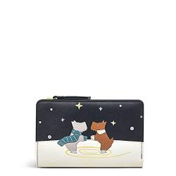 RADLEY London Sparkle & Skate – Mittelgroße Geldbörse, Schwarz, m, Damen Geldbörse aus Leder von Radley