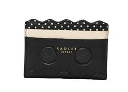 Radley kleiner Kartenhalter aus Leder in der Farbe Schwarz, Schwarz , S, Klassisch von Radley