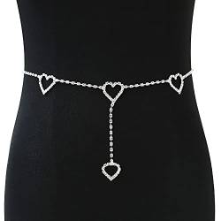 Women's Circle Chain Belt Dress Belt Waist Body Jewellery Holiday Belts Waist Jewellery For Women and Girls Decorative Slimming Belts (Color : B) von RaegAn