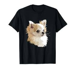 Langhaarige Chihuahua Chiwawa Langhaar Mama Papa Hundeliebhaber T-Shirt von Raf THE ARTIST Designs