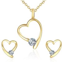 Rafaela Donata Schmuckset Halskette + Ohrstecker (3-tlg), verziert mit Kristallen von Swarovski® von Rafaela Donata