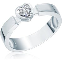 Rafaela Donata Silberring Damen-Ring aus 925 Sterling Silber, mit Zirkonia in Herz-Optik von Rafaela Donata